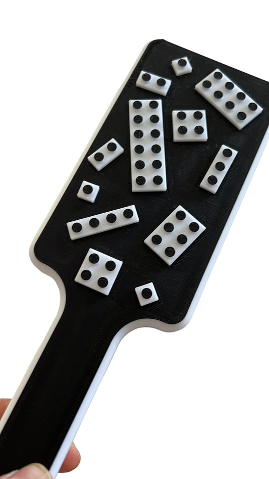 The Brick Paddle – BDSM Paddle with Small Studded Blocks – SM Impact Play Paddle